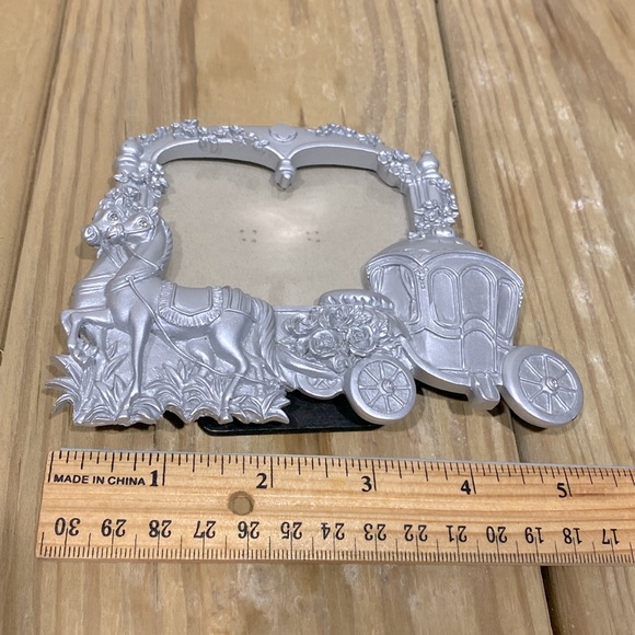 Fashion Craft Silver Frame Table Shelf Card Photo Horses Pumpkin Carriage Holder - Picture 7 of 8